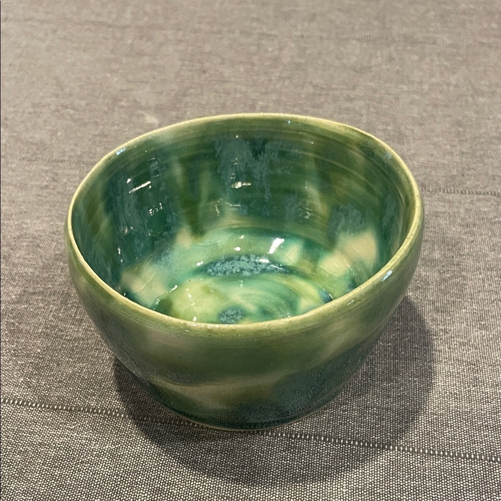 Handcrafted Green Ceramic pottery Bowl